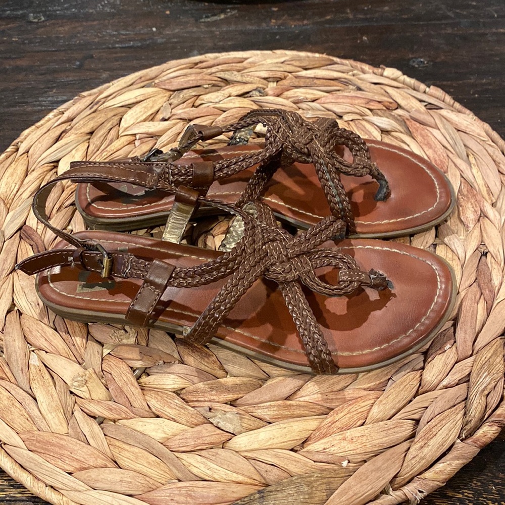 Report Brown Strappy Sandals in size 6